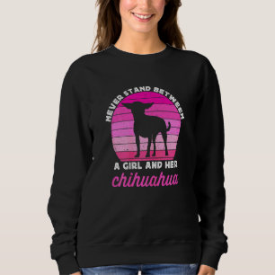 Sweatshirt Chien Chihuahua pour filles Fille Rétro Chiwawa