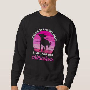 Sweatshirt Chien Chihuahua pour filles Fille Rétro Chiwawa