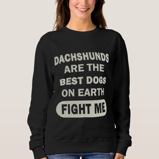 Sweatshirt Chien chiot Dachshund (Devant)