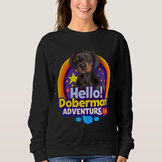 Sweatshirt Chien chiot Doberman (Devant)