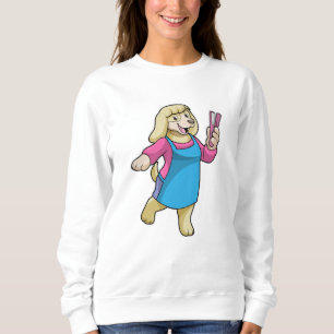 Sweatshirt Chien comme coiffeur avec peigne