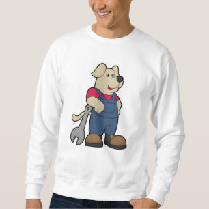 Sweatshirt Chien comme mécanicien avec clé