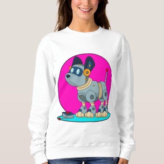 Sweatshirt Chien comme robot (Devant)