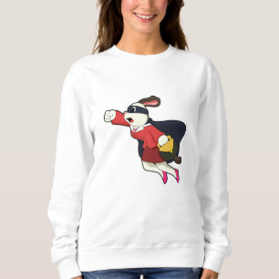Sweatshirt Chien comme Secrétaire Superhero
