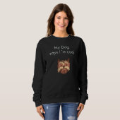Sweatshirt Chien cool (Devant entier)