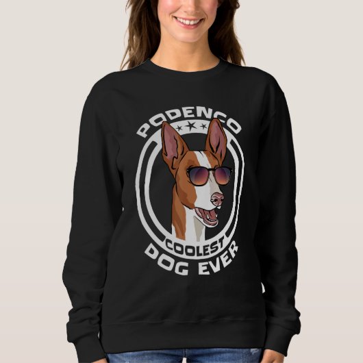 Sweatshirt Chien Cool Podenco Ibiza (Devant)