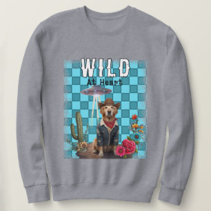 Sweatshirt chien-cowboy français