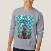 Sweatshirt chien-cowboy français (Devant)