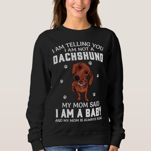 Sweatshirt Chien Dachshund (Devant)