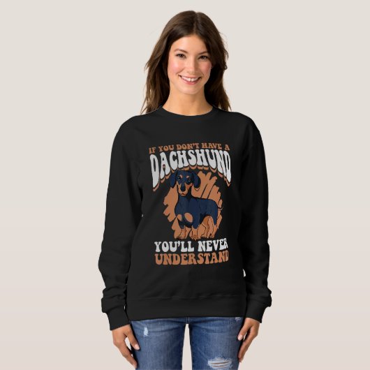 Sweatshirt Chien Dachshund (Devant entier)