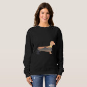 Sweatshirt Chien Dachshund Silhouette Sun Mountain (Devant entier)