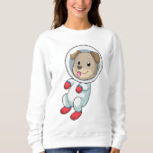 Sweatshirt Chien dans l'espace en costume (Devant)