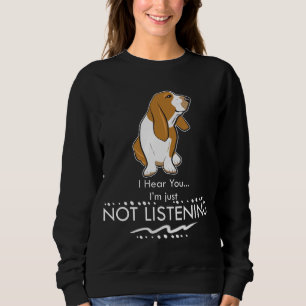 Sweatshirt Chien de Basset Hound - entendez que vous je