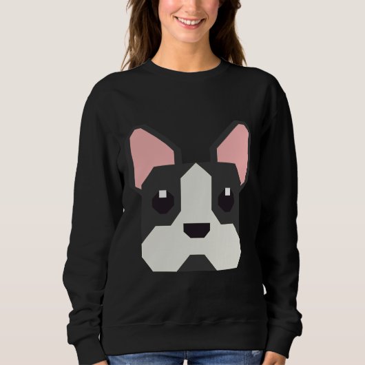 Sweatshirt Chien de Boston Terrier Puppy (Devant)