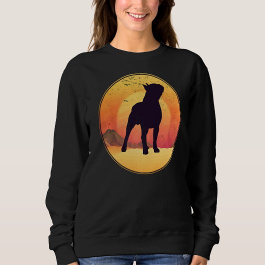 Sweatshirt Chien de Boston Terrier race (Devant)