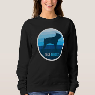 Sweatshirt Chien de Boston Terrier Retro 1