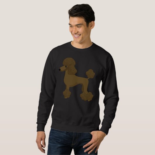 Sweatshirt Chien de caniche (Devant entier)