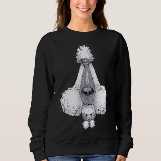 Sweatshirt Chien de caniche (Devant)
