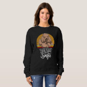 Sweatshirt Chien de caniche Vintage 12 (Devant entier)