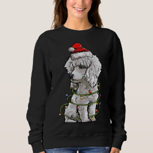 Sweatshirt Chien de canicule mignon Père Noël Joyeux Noël