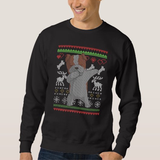 Sweatshirt Chien de Chien de Chien de Chien Père Noël (Devant)