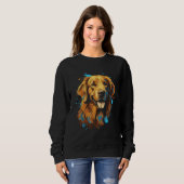 Sweatshirt Chien de chiot d'or (Devant entier)