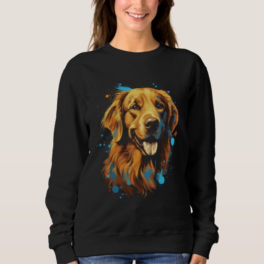 Sweatshirt Chien de chiot d'or (Devant)