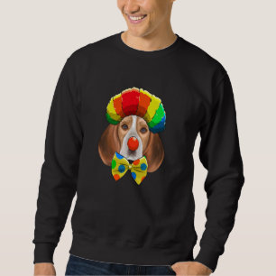 Sweatshirt Chien de cirque Beagle clown