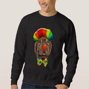 Sweatshirt Chien de cirque chinois clown Shar-Pei