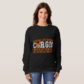 Sweatshirt Chien de Corgi 1042 (Devant entier)