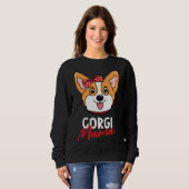 Sweatshirt Chien de Corgi Mama (Devant entier)