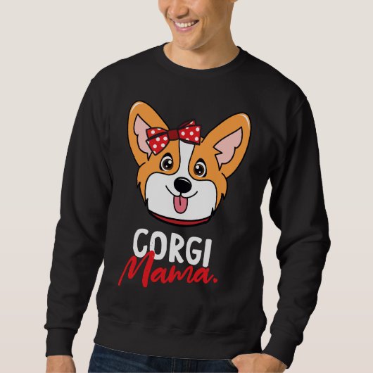 Sweatshirt Chien de Corgi Mama (Devant)