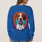 Sweatshirt Chien de dessin animé mignon avec collier (Dos)