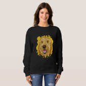 Sweatshirt Chien de doodle (Devant entier)