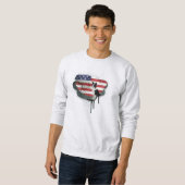 Sweatshirt Chien de garde américain - Colley de frontière (Devant entier)
