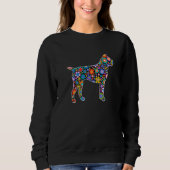 Sweatshirt Chien de la fête de Pâques (Devant)