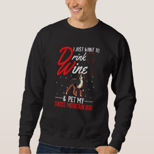 Sweatshirt Chien de Montagne Suisse Et Vin