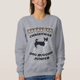 Sweatshirt Chien de Noël Basenji se serrer la ceinture