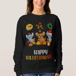 Sweatshirt Chien de Noël Joyeux Thanksgiving Chien de Noël Jo
