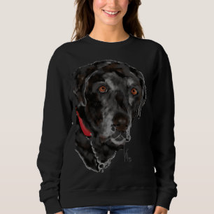 Sweatshirt Chien de repérage du Labrador noir