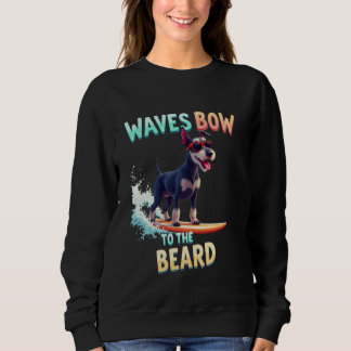 Sweatshirt Chien de surf Schnauzer cool