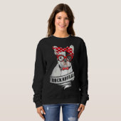 Sweatshirt Chien de taureau français 13 (Devant entier)