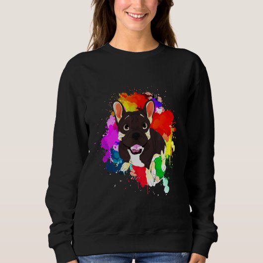 Sweatshirt Chien de taureau français 59 (Devant)