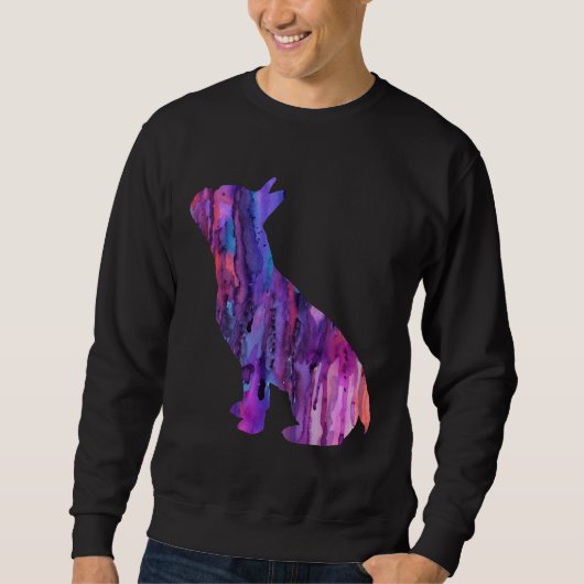 Sweatshirt Chien de taureau français 80 (Devant)