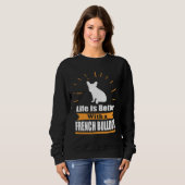Sweatshirt Chien de taureau français 89 (Devant entier)