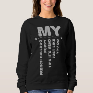 Sweatshirt Chien de taureau français drôle 76