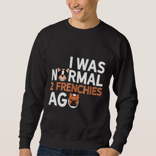 Sweatshirt Chien de taureau français multiple (Devant)