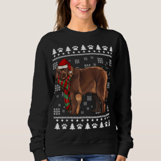 Sweatshirt Chien de Terre-Neuve Noël de Noël de Noël
