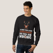 Sweatshirt Chien Doberman 998 (Devant entier)