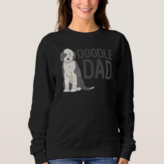 Sweatshirt Chien Doodle papa Sheepadoodle (Devant)
